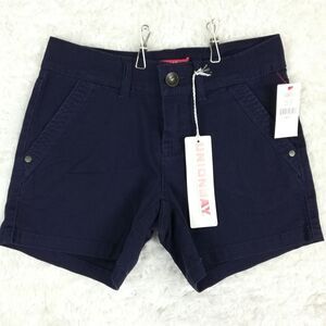 Union Bay Womens Shorts Elsie Chino Navy Blue 4.5" Inseam Juniors‎ 0 New